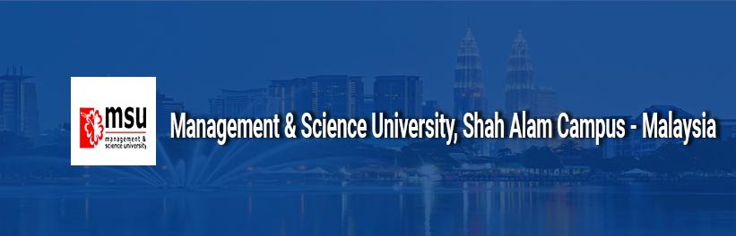 Management & Science University, Shah Alam Campus Banner